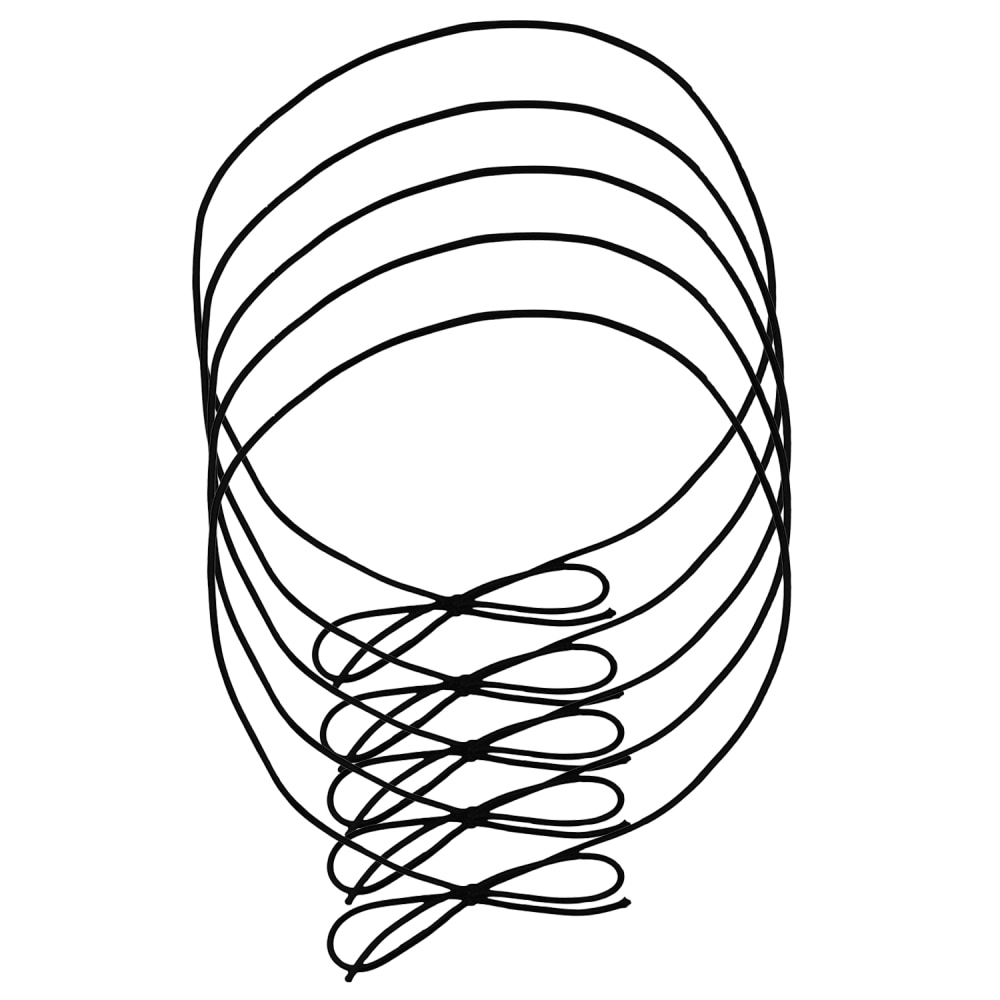 JAM Paper Small Elastic Gift Wrap String Ties, 10in, Black, Pack Of 5 Ties MPN:6564984