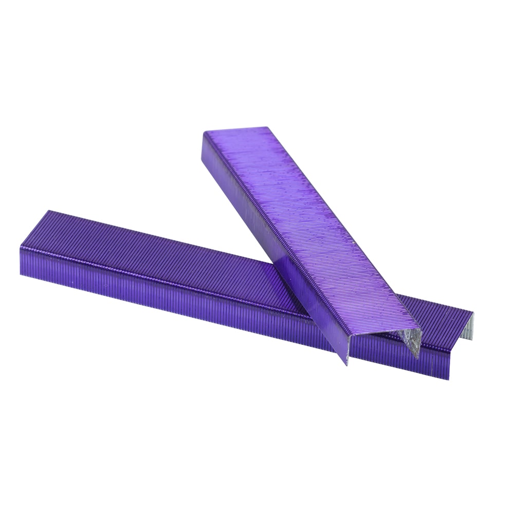 JAM Paper Standard Staples, 1/2in Full Strip, Purple, Box Of 5, 000 Staples MPN:335PU