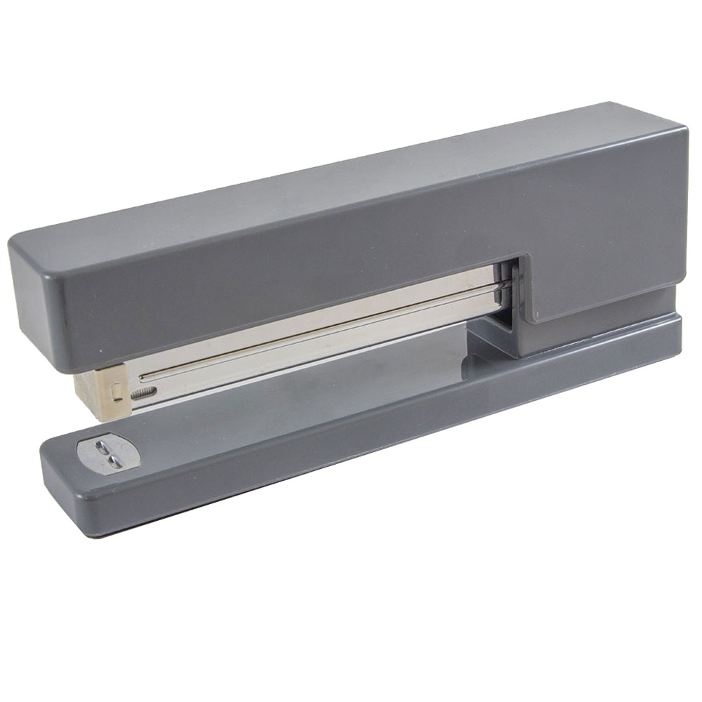 JAM Paper Plastic Stapler, 2-1/2inH x 1-1/8inW x 6inD, Gray MPN:337GY