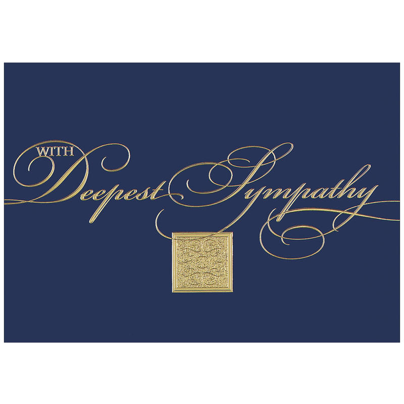 JAM Paper Sympathy Card Set, With Deepest Sympathy, Set Of 25 Cards and 25 Envelopes MPN:2237719070