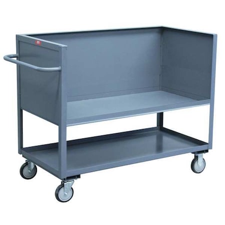 Solid Box Truck, 1400 lb Load Capacity, 2 Shelves, 42 in L, 19 in W MPN:BC136P500GP