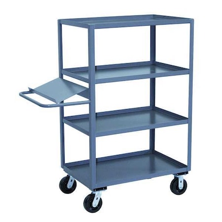 Order-Picking Utility Cart with Lipped Metal Shelves, Steel, 3, 000 lb Load Capacity, 4 Shelves MPN:DO260P600GP