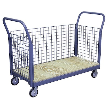 Wire-Side Pltfrm Truck, 1400lb, Wood/Steel MPN:EJ248P500GP