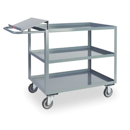 Order Picking Stock Cart, 1400 lb Load Capacity, 3 Shelves, 51 in L, 25 in W, 39 in H MPN:LO236P500GP