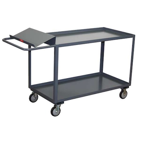Order-Picking Utility Cart with Lipped Metal Shelves, Steel, 1, 200 lb Load Capacity, 2 Shelves MPN:SO348P500GP