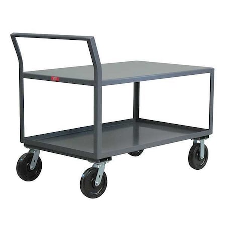 Low-Profile Utility Cart with Lipped & Flush Metal Shelves, Steel, 4, 800 lb Load Capacity, 42 in L MPN:SW236P800GP