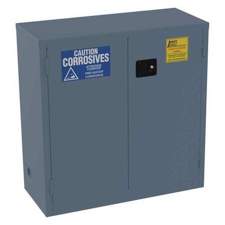 Hazardous Material Storage Cabinet, 30 gal, 1 Shelves, Steel, 43 in W x 44 in H x 18 in D, Blue MPN:CK30BP