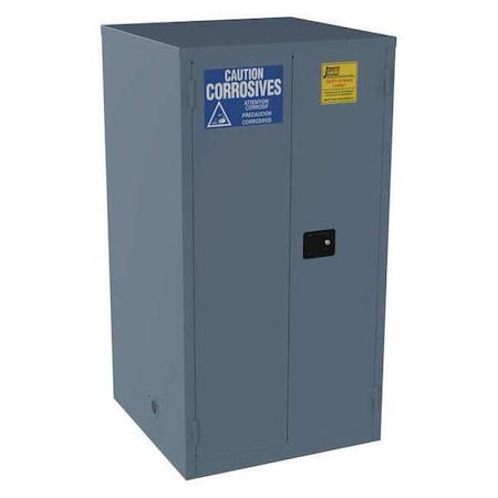 Hazardous Material Storage Cabinet, 60 gal, 2 Shelves, Steel, 34 in W x 65 in H x 34 in D, Blue MPN:CK60BP