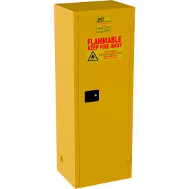 Jamco Narrow Flammable Liquid Storage Cabinet Manual Close Door 24 Gal. Cap. 23