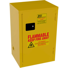 Jamco Narrow Flammable Liquid Storage Cabinet Self Close Door 12 Gal. Capacity 23