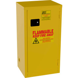 Jamco Narrow Flammable Liquid Storage Cabinet Self Close Door 18 Gal. Capacity 23