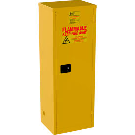Jamco Narrow Flammable Liquid Storage Cabinet Self Close Door 24 Gal. Capacity 23