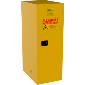 Jamco Narrow Flammable Liquid Storage Cabinet Self Close Door 60 Gal. Capacity 23