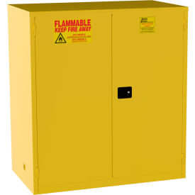 Jamco Flammable Liquid Storage Cabinet Manual Close Door 120 Gallon Capacity 59