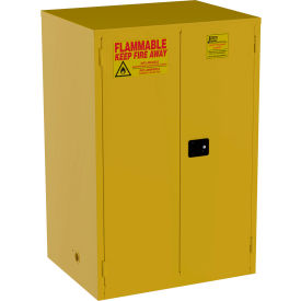 Jamco Flammable Liquid Storage Cabinet Manual Close Door 90 Gallon Capacity 43
