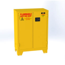 Jamco Forkliftable Flammable Liquid Storage Cabinet Self Close Door 28 Gal Cap 34
