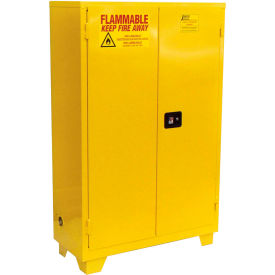 Jamco Forkliftable Flammable Liquid Storage Cabinet Self Close Door 60 Gal Cap 34