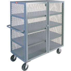Jamco Mesh Security Truck w/4 Shelves 3000 lb. Capacity 72