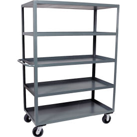 Jamco Stock Truck with 5 Shelves Lips Up 3000 lb. Capacity 72