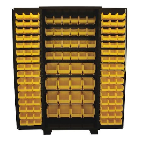 Extra-Heavy Duty Bin Cabinet, 36 in W, 78 in H, 24