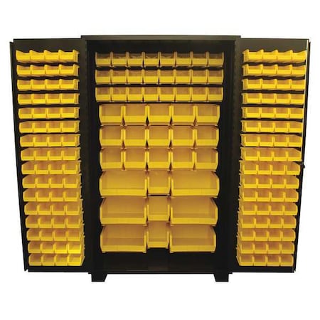 Extra-Heavy Duty Bin Cabinet, 48 in W, 78 in H, 24