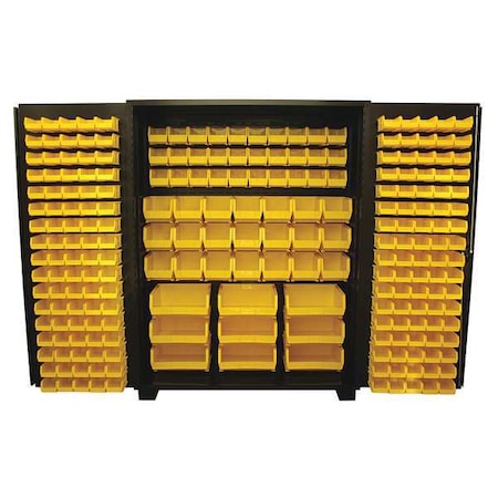 Extra-Heavy Duty Bin Cabinet, 60 in W, 78 in H, 24