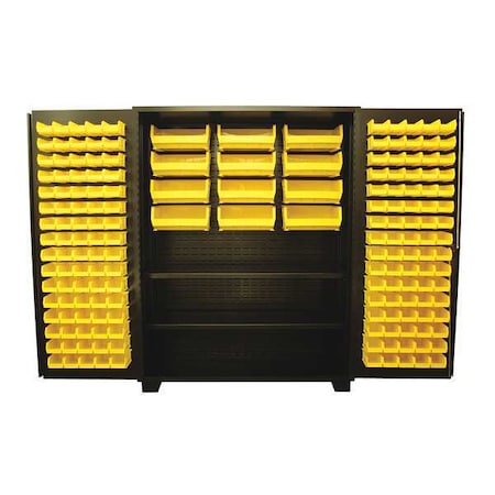 Extra-Heavy Duty Bin Cabinet, 60 in W, 78 in H, 24