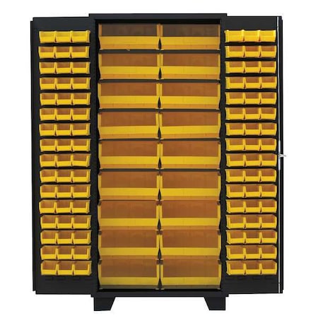 Extra-Heavy Duty Bin Cabinet, 36 in W, 78 in H, 24