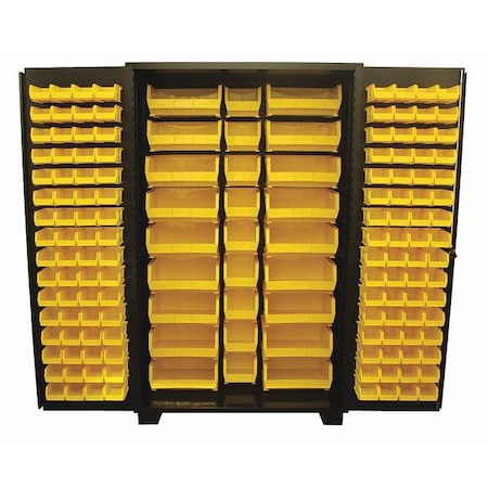 Extra-Heavy Duty Bin Cabinet, 48 in W, 78 in H, 24