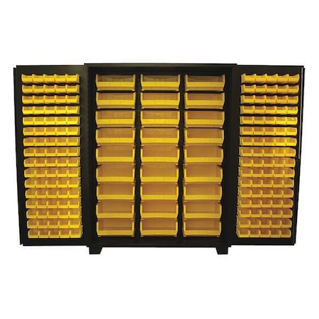 Extra-Heavy Duty Bin Cabinet, 60 in W, 78 in H, 24