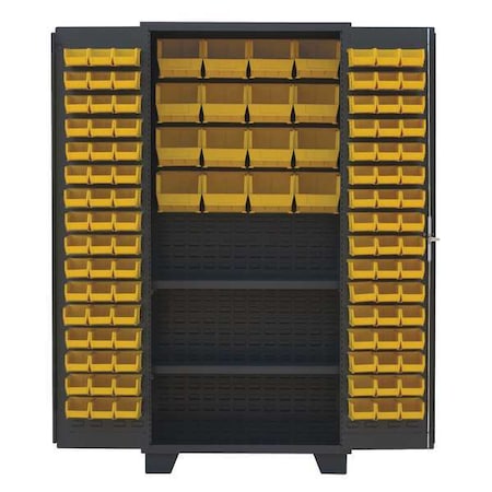 Extra-Heavy Duty Bin Cabinet, 36 in W, 78 in H, 24