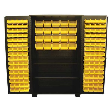 Extra-Heavy Duty Bin Cabinet, 48 in W, 78 in H, 24