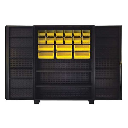 Extra-Heavy Duty Bin Cabinet, 60 in W, 78 in H, 24
