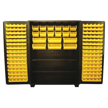 Extra-Heavy Duty Bin Cabinet, 60 in W, 78 in H, 24
