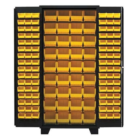 Extra-Heavy Duty Bin Cabinet, 36 in W, 78 in H, 24
