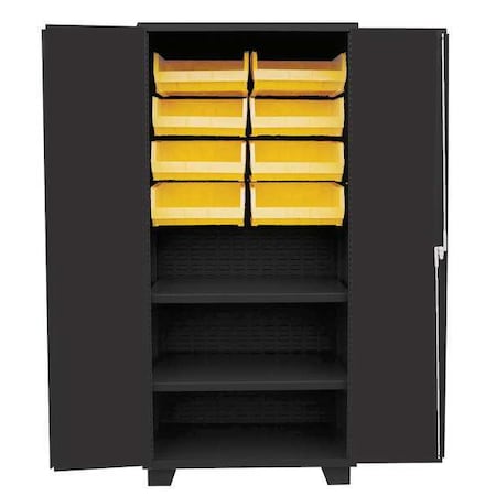 Extra-Heavy Duty Bin Cabinet, 36 in W, 78 in H, 24