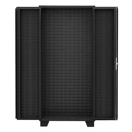 Extra-Heavy Duty Storage Cabinet, 36 in W, 82 in H, 24 in D, 0 Bins MPN:HO236BL