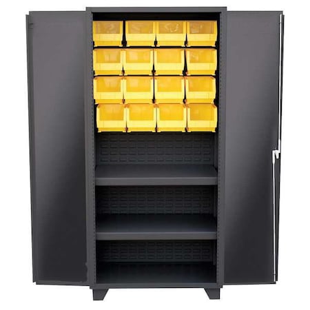 Extra-Heavy Duty Bin Cabinet, 36 in W, 78 in H, 24