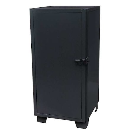 Shelving Storage Cabinet, 54 in H, 36 in W, 36 in D, Swing, Padlock Hasp, Black, 3 Shelves MPN:MG236BL