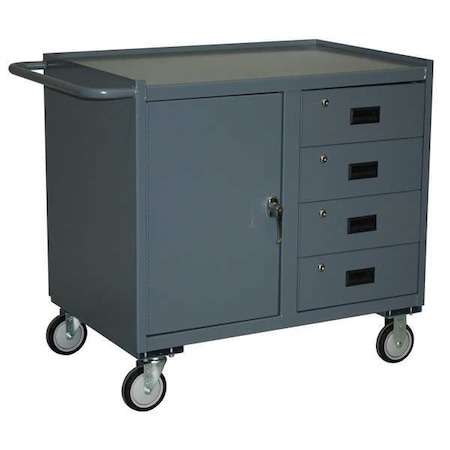 Mobile Cabinet Bench, Steel, 42