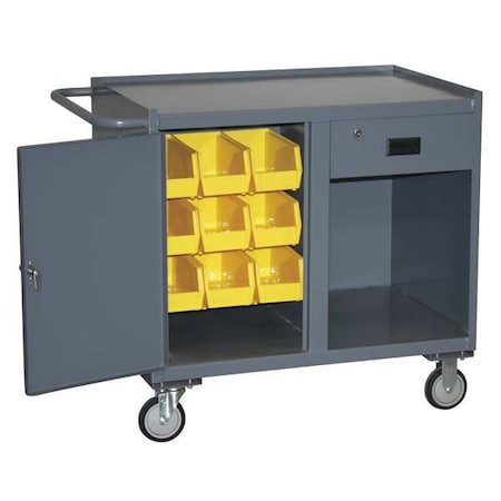 Mobile Cab, Bins1400 lb, 36 Inx27 Inx42 In MPN:JG236P500GP