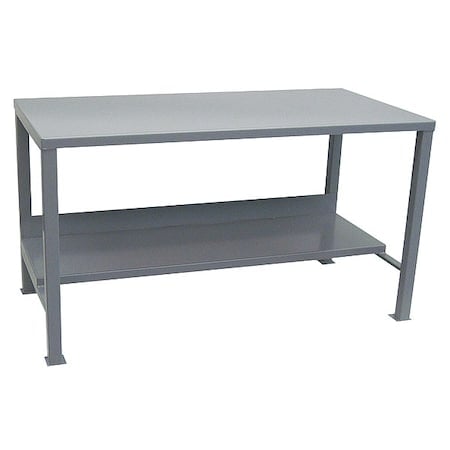 Workbench, Steel, 96 in W, 34 in Height, 3, 000 lb, Straight MPN:UA496GP