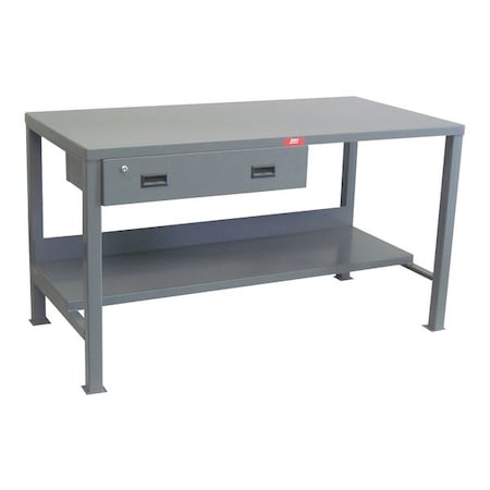 Heavy Duty Fixed Work Bench, Steel, 60
