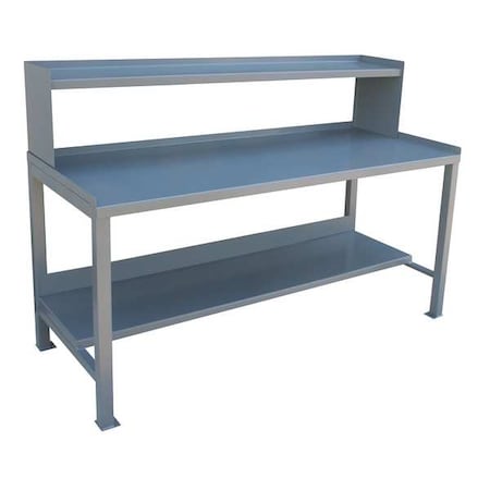 Work Bench with Riser, Steel, 72