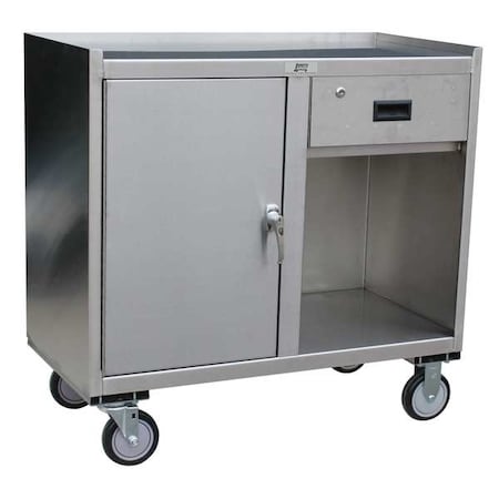 Mobile Cabinet Workbench, SS, 37