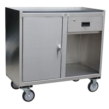 Mobile Cabinet Workbench, SS, 37
