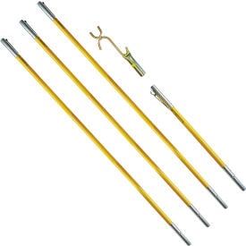 Jameson Tools FG Series Fiberglass Pole Set with Wire Raiser FG-6-3W