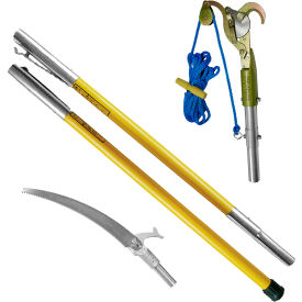 Jameson Tools FG Series Manual Pole Saw and Tree Pruner Kit with Two 6'Fiberglass Poles FG-6PKG-1