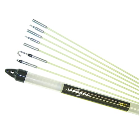 Glow Rod Kit with 10-1/2 Feet of Fiberglass Fish Rod MPN:7S-718T