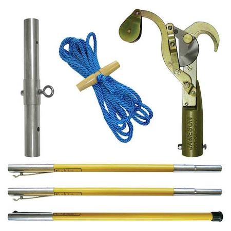 FG Series Fiberglass Tree Pruner Kit with (3) 6 ft Pole MPN:FG-14K